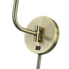Acordia 1 Light Antique Brass Swing Arm Wall Lamp (49139-01)
