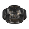 Acordia 3 Light Black Large Semi-Flush (60266-04)