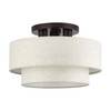 Manorwood 3 Light English Bronze Large Semi-Flush (41944-92)