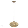 Summervine 1 Light Antique Gold Leaf Pendant (60203-48)
