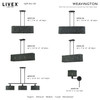 Weavington 1 Light Black Swing Arm Wall Lamp (60439-04)