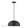 Domma 1 Light Black Pendant (51515-04)