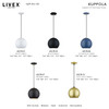 Kuppola LED Ocean Blue Globe Pendant (60278-84)