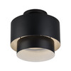 Zolana 2 Light Black Medium Semi-Flush (40054-04)