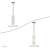 Monroe 1 Light Antique Brass Mini Pendant (52130-01)