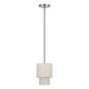 Monroe 1 Light Brushed Nickel Mini Pendant (51089-91)