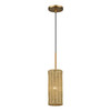 Weavington 1 Light Antique Gold Leaf Mini Pendant (60040-48)