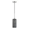 Twinewell 1 Light Brushed Nickel Mini Pendant (60451-91)