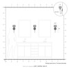 Summervine 1 Light Bronze Single Sconce (13681-07)