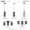 Twinewell 1 Light Black Mini Pendant (60451-04)