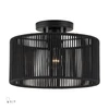 Acordia 1 Light Black Medium Semi-Flush (60265-04)