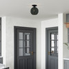 Deluna 1 Light Black Small Semi-Flush (60156-04)