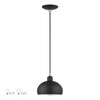 Domma 1 Light Black Mini Pendant (51513-04)
