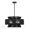 Florell 5 Light Black Pendant Chandelier (60255-04)