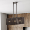 Acordia 3 Light English Bronze Medium Linear Chandelier (49127-92)