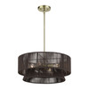 Florell 4 Light Antique Brass Pendant Chandelier (49144-01)