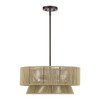 Florell 4 Light English Bronze Pendant Chandelier (53164-92)