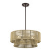 Florell 4 Light English Bronze Pendant Chandelier (53164-92)