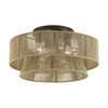 Florell 4 Light English Bronze Extra Large Semi-Flush (53168-92)