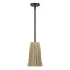 Florell 1 Light English Bronze Pendant (53158-92)