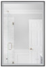 Slim Lite 24" x 36" Rectangle Front/Back Lit LED Mirror, Dimmer, 3000-5000K, in Flat Black (MIR2410RT-FB3C)