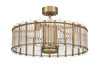 Reveal 24" 4-Blade Ceiling Fan in Satin Brass w/ Clear Acrylic Blades; Integrated Light Kit; WiFi Sold Separately (RH790-WiFi) (RVL28SB4-NWF)