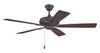 Eos 52" 5-Blade Ceiling Fan in Classic Bronze w/ Classic Bronze/Walnut Blades; Light Kit Optional (Not Included) (ECF52CBZ5-CBZWLN)