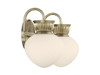 Savoy House Melbourne 2-Light Bathroom Vanity Light in Noble Brass (8-1028-2-127)