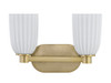 Savoy House Baldwin 2-Light Bathroom Vanity Light in Noble Brass (8-1245-2-127)