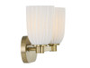 Savoy House Baldwin 2-Light Bathroom Vanity Light in Noble Brass (8-1245-2-127)