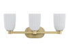 Savoy House Baldwin 3-Light Bathroom Vanity Light in Noble Brass (8-1245-3-127)