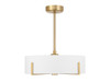 Savoy House Mansell 4-Light Fan D'Lier in Warm Brass (26-FD-775-322)