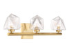 Savoy House Castello 3-Light Bathroom Vanity Light in Warm Brass (8-1239-3-322)