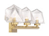 Savoy House Castello 3-Light Bathroom Vanity Light in Warm Brass (8-1239-3-322)