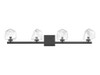 Savoy House Castello 4-Light Bathroom Vanity Light in Matte Black (8-1239-4-BK)