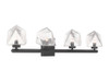 Savoy House Castello 4-Light Bathroom Vanity Light in Matte Black (8-1239-4-BK)