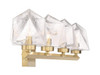 Savoy House Castello 4-Light Bathroom Vanity Light in Warm Brass (8-1239-4-322)