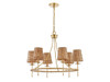 Savoy House Ashbury 6-Light Chandelier in Warm Brass (1-3961-6-322)