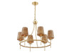 Savoy House Ashbury 6-Light Chandelier in Warm Brass (1-3961-6-322)