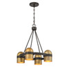Savoy House Andover 4-Light Chandelier in Mediterranean Bronze and Riviera Brass (1-1151-4-333)