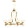 Savoy House Allston 8-Light Chandelier in Warm Brass (1-1605-8-322)
