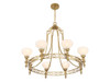 Savoy House Allston 8-Light Chandelier in Warm Brass (1-1605-8-322)
