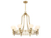Savoy House Allston 8-Light Chandelier in Warm Brass (1-1605-8-322)