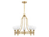 Savoy House Allston 5-Light Chandelier in Warm Brass (1-1606-5-322)