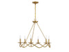 Savoy House 6-Light Chandelier in Natural Brass (M100137NB)