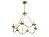 Savoy House 6-Light Chandelier in Natural Brass (M100137NB)