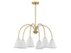 Savoy House 6-Light Chandelier in Natural Brass (M100138NB)