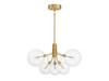 Savoy House 6-Light Chandelier in Natural Brass (M100135NB)