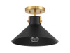 Savoy House 1-Light Ceiling Light in Matte Black and Natural Brass (M60078MBKNB)
