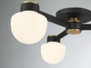 Savoy House 3-Light Ceiling Light in Matte Black with Natural Brass (M60079MBKNB)
